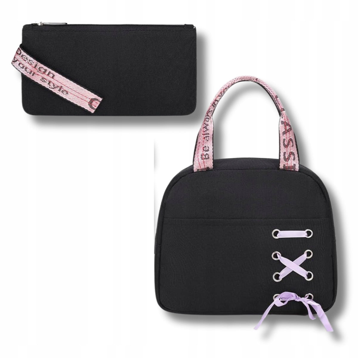 SCHOOL BACKPACK YOUTH SATCHEL PENCIL CASE LUNCHBOX BREAKFAST S SET Packaging status original