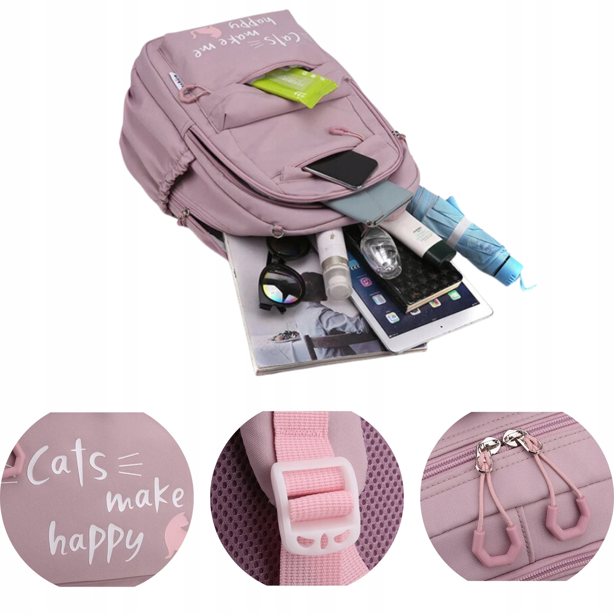 SCHOOL BACKPACK YOUTH SATCHEL ROOMY FOR GIRLS CLASS 4-6 Manufacturer code DG-PL-ROZ-21