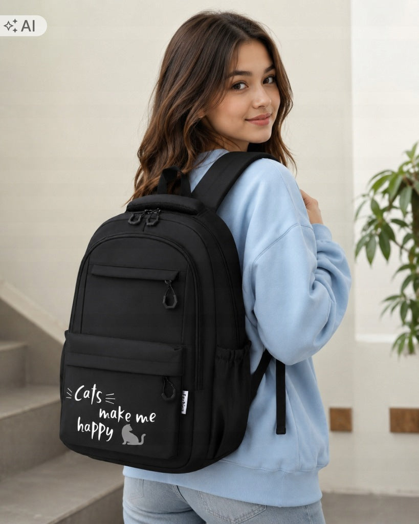 SCHOOL BACKPACK YOUTH SATCHEL ROOMY LARGE BLACK FOR SCHOOL CLASS 4-6 Manufacturer code DG-PL-CZN-21