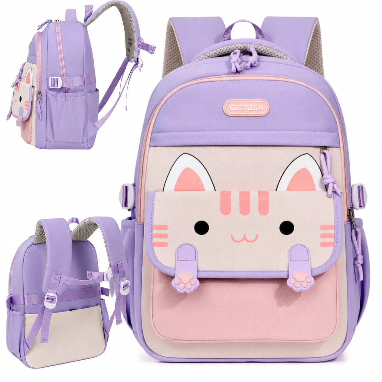 SCHOOL BACKPACK YOUTH SATCHEL ROOMY LARGE CAT FOR SCHOOL CLASS 4-6 Packaging status original