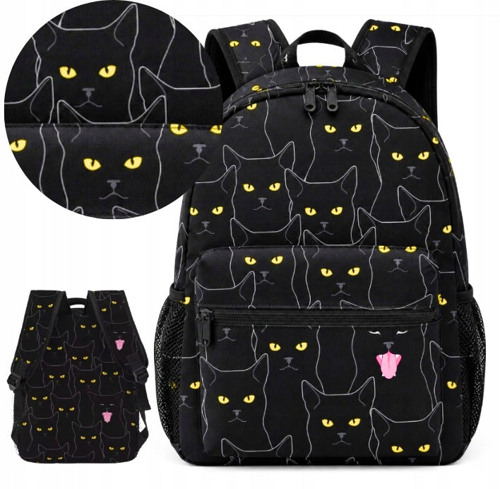 SCHOOL BACKPACK YOUTH SATCHEL ROOMY LARGE CATS FOR SCHOOL CLASS 1-3