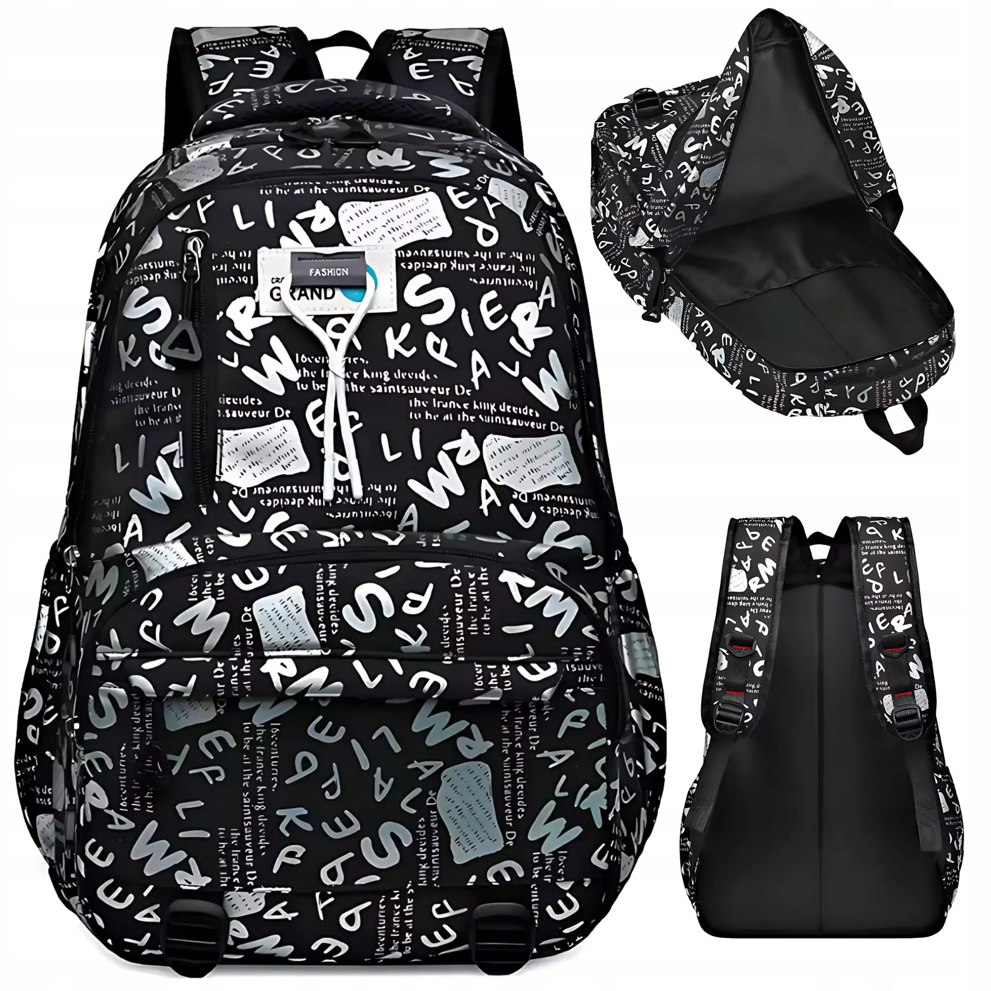 SCHOOL BACKPACK YOUTH SATCHEL ROOMY LARGE FOR SCHOOL CLASS 4-6 Manufacturer code PLECAK6