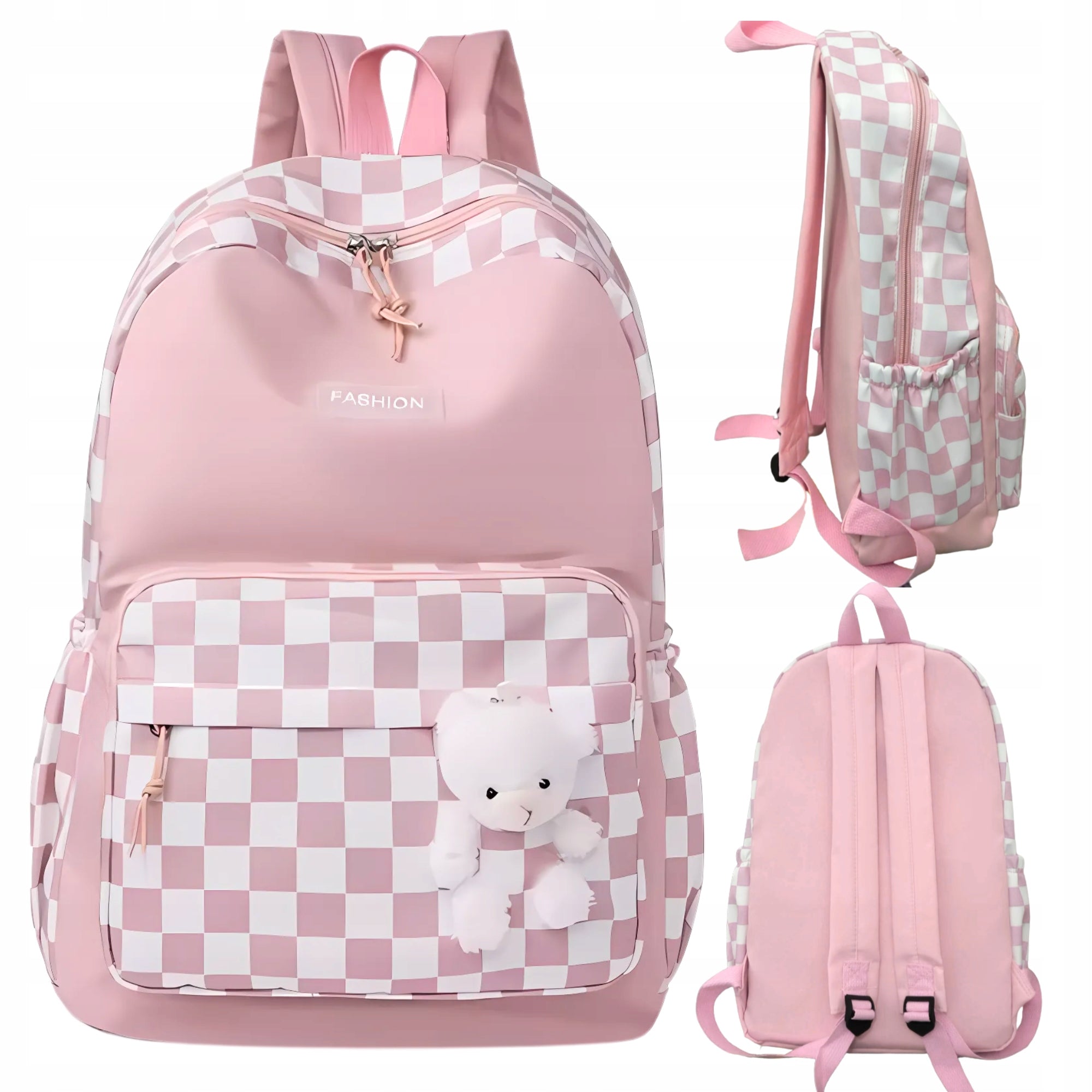 SCHOOL BACKPACK YOUTH SATCHEL ROOMY LARGE PINK FOR SCHOOL CLASS 4-6 Manufacturer code PLECAK2