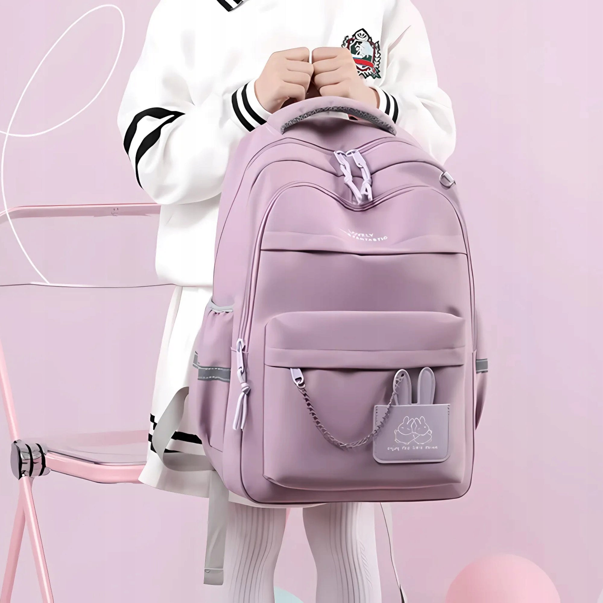 SCHOOL BACKPACK YOUTH SATCHEL ROOMY LARGE PURPLE FOR SCHOOL CLASS 4-6 Brand no brand