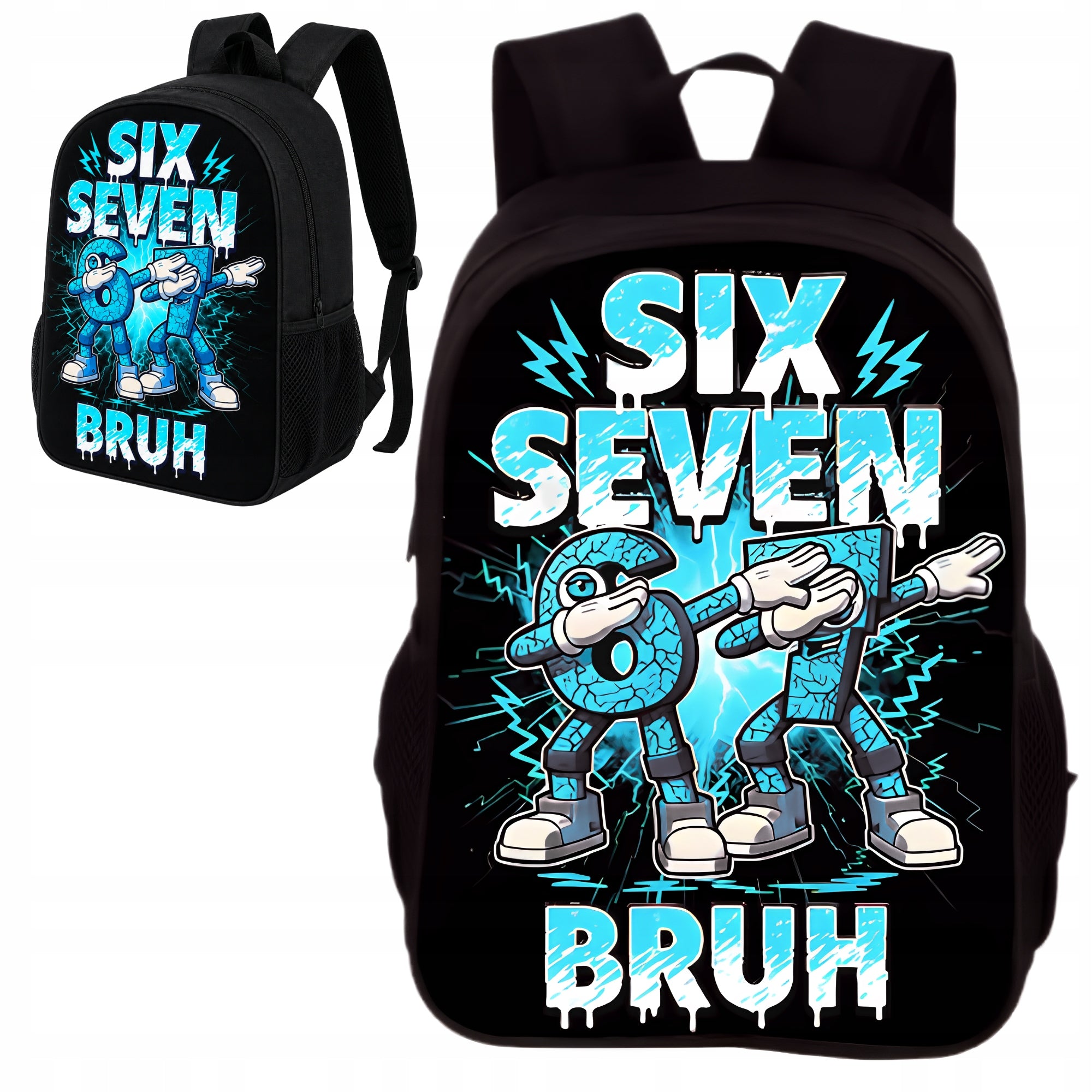 SCHOOL BACKPACK YOUTH SATCHEL ROOMY SIX SEVEN 67 FOR SCHOOL CLASS 1-3 Packaging status original