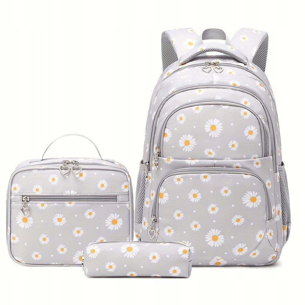 SCHOOL BACKPACK YOUTH SET FOR SCHOOL FOR GIRLS LUNCH BAG