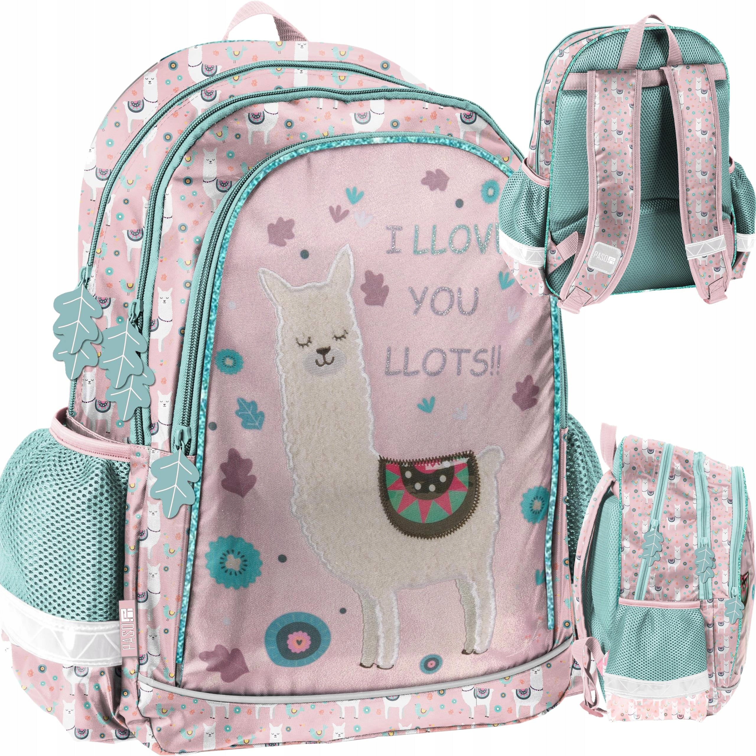 SCHOOL BACKPACK with LLAMA for GIRLS LAMA PASO