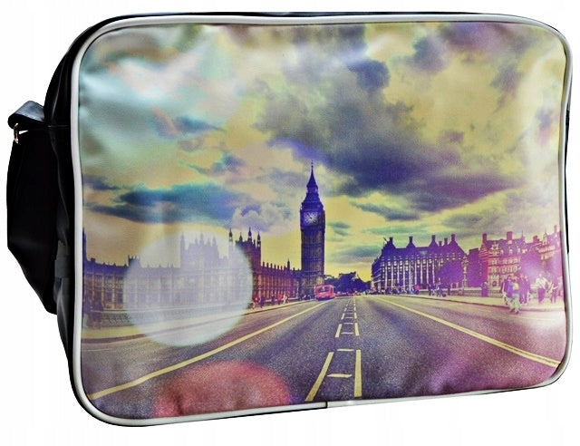 SCHOOL BAG 6 SHOULDER FAUX LEATHER POUCH A4