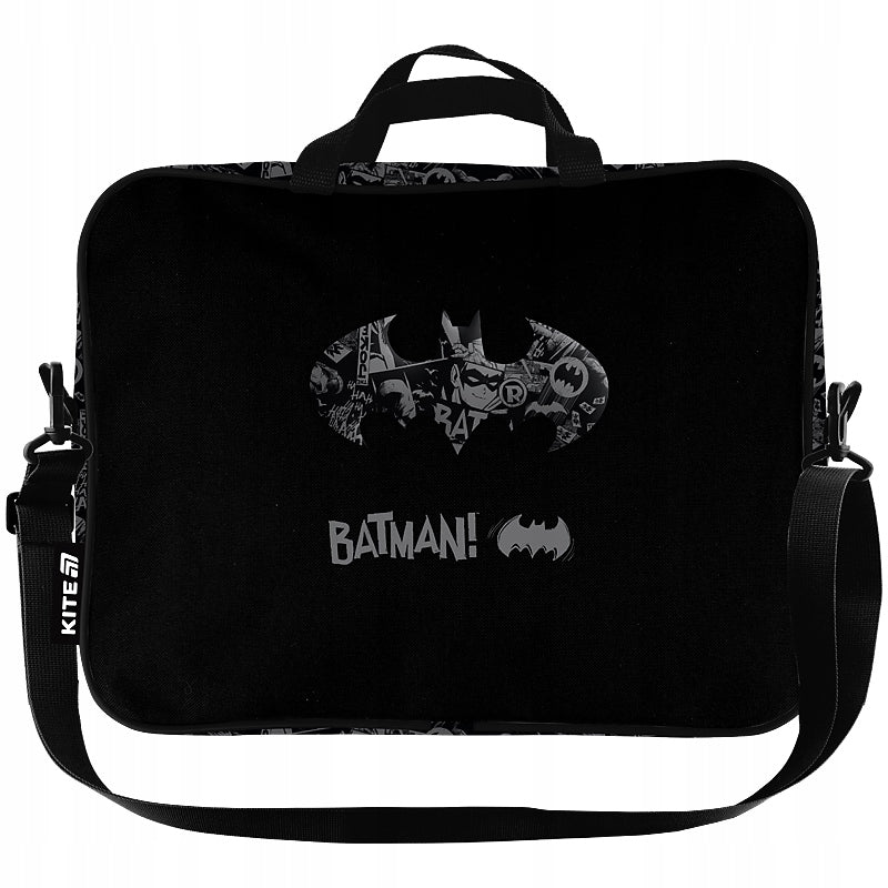 SCHOOL BAG A4+ BATMAN KITE BLACK FOR PLASTIC WITH STRAP 34X27X7 CM Manufacturer code 5908118522498