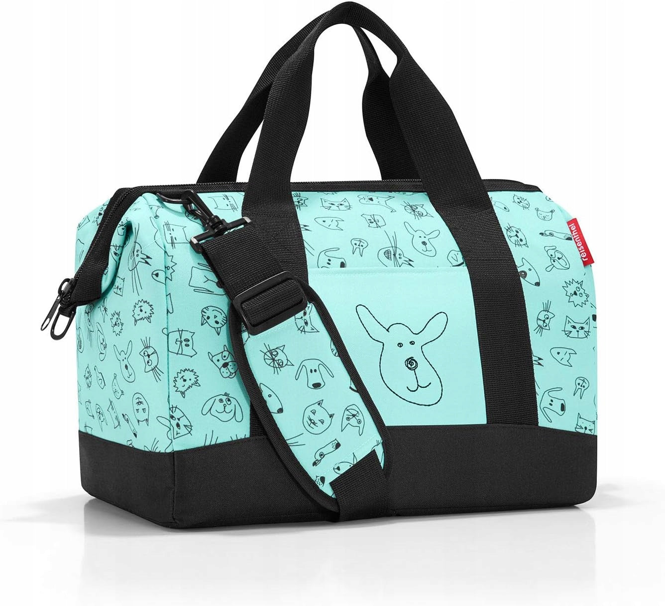 SCHOOL BAG CHILDREN'S CATS MINT DOGS 40CM DURABLE