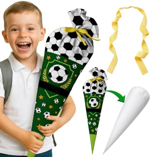 SCHOOL BAG FOOTBALL SCHULTÜTE FOR BOY GIFT FIRST DAY Brand no brand