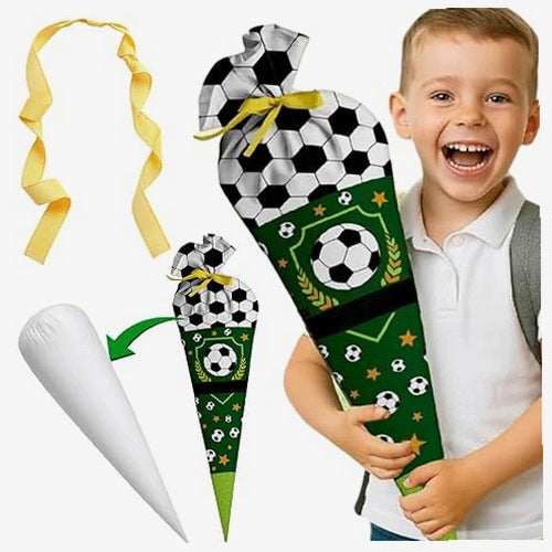 SCHOOL BAG FOOTBALL SCHULTÜTE FOR BOY GIFT FIRST DAY