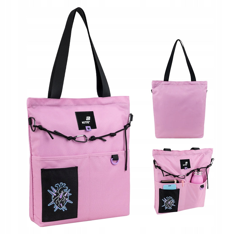 SCHOOL BAG SHOOPER FOR GIRLS BAG PINK KITE