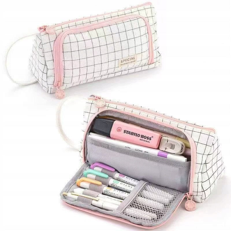 SCHOOL PENCIL CASE FOR PENCILS AND PENS FOR SCHOOL COMPACT PRACTICAL