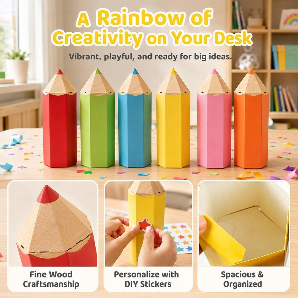 SCHOOL PENCIL GIFT BAG 24 PIECES 6 COLORS SET Manufacturer code TORBA PREZENTOWA OŁÓWEK SZKOLNA ZESTAW 2