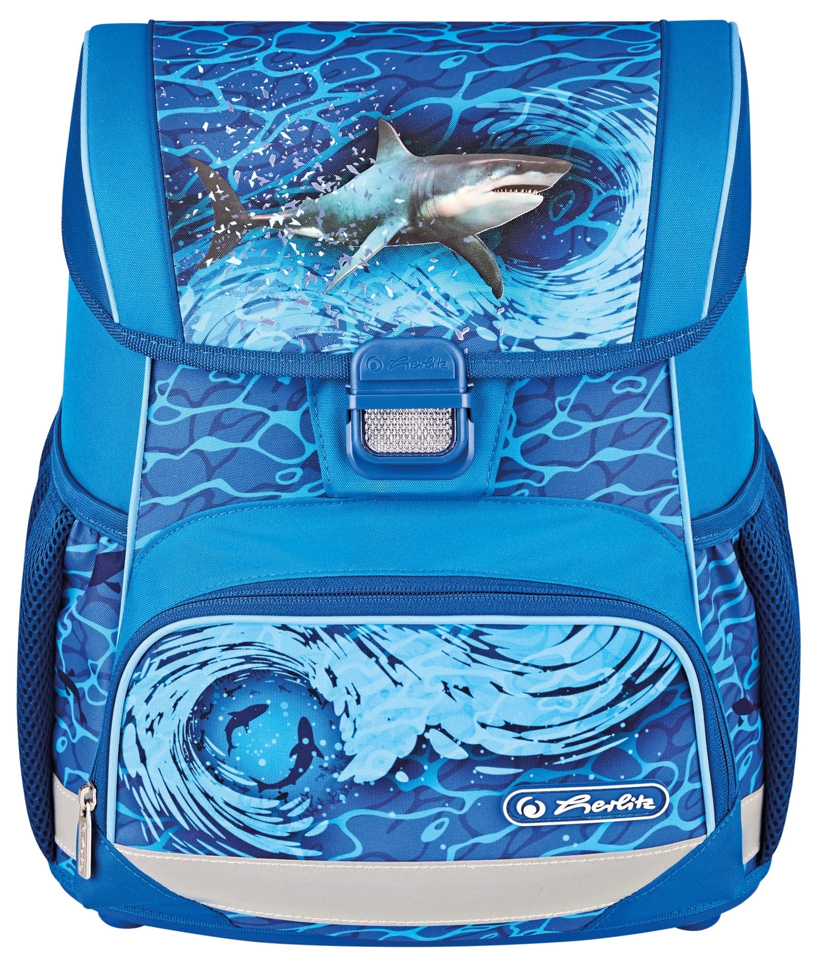 SCHOOL SATCHEL BLUE FOR BOY HERLITZ HERLITCZ PADDED ODBLAS