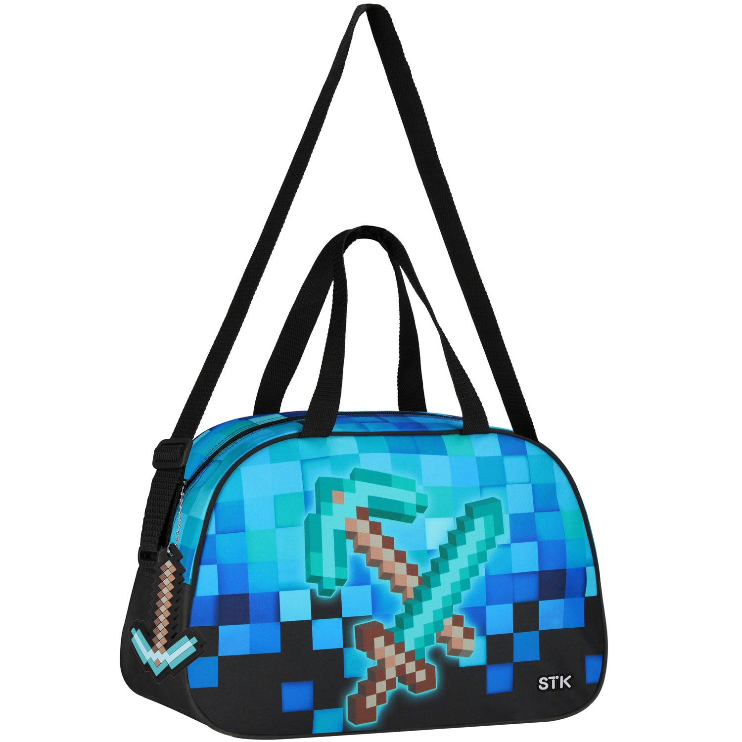 SCHOOL SPORTS BAG FOR SWIMMING POOL WF FOR BOY PIXELS GAME PIXEL BLUE PICKAXE Manufacturer code 552616