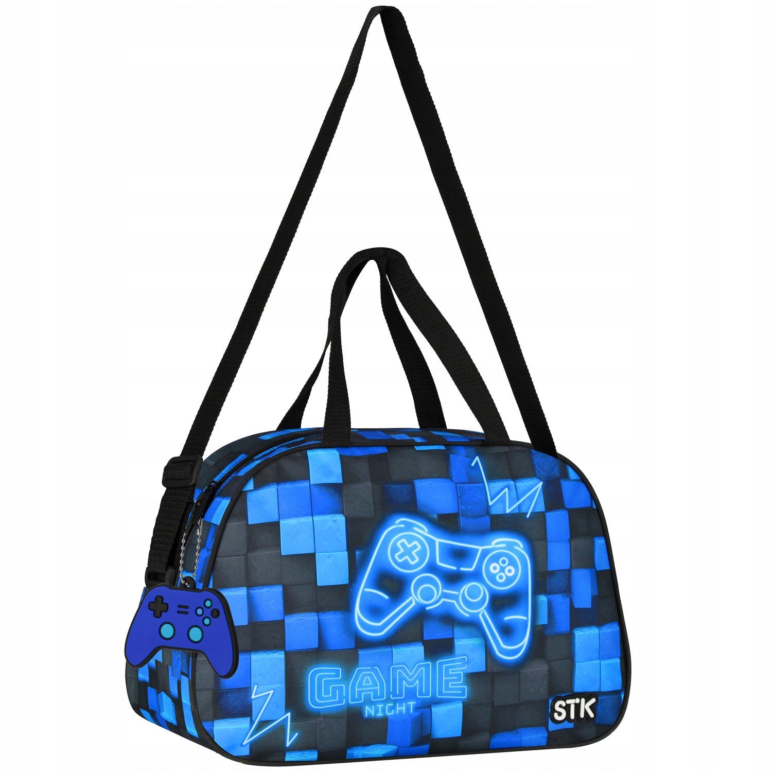 SCHOOL SPORTS BAG FOR SWIMMING POOL WF PIXELS BLUE PAD IN PADS FOR BOY EAN (GTIN) 5905523682595