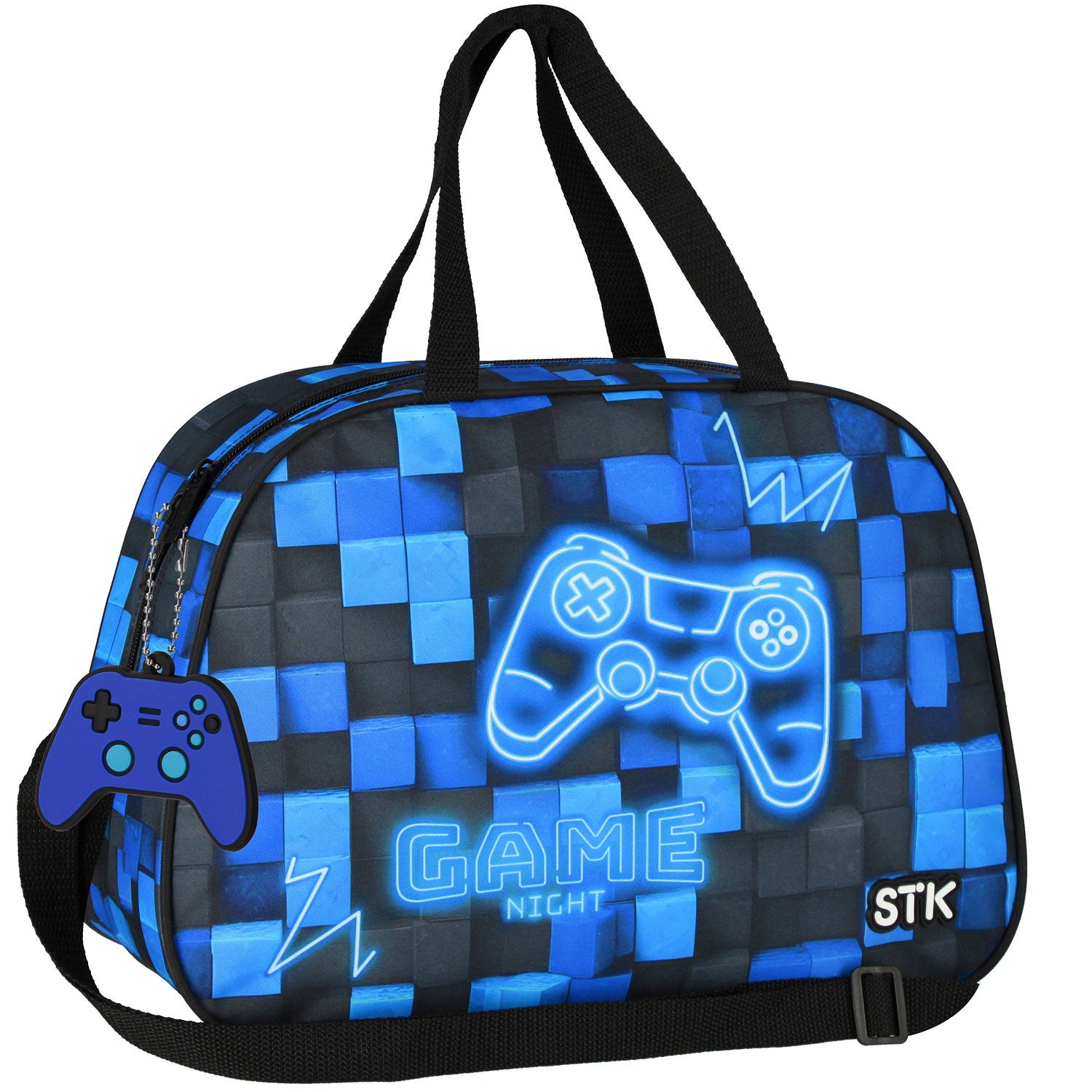 SCHOOL SPORTS BAG FOR SWIMMING POOL WF PIXELS BLUE PAD IN PADS FOR BOY