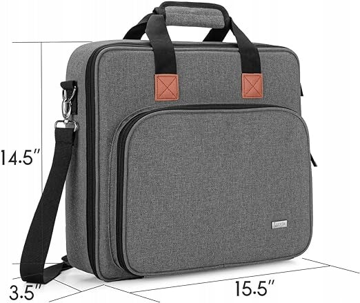 SCHOOL SUPPLIES BAG WITH MULTIPLE POCKETS SHOULDER BAG GREY LUXJA Packaging status original