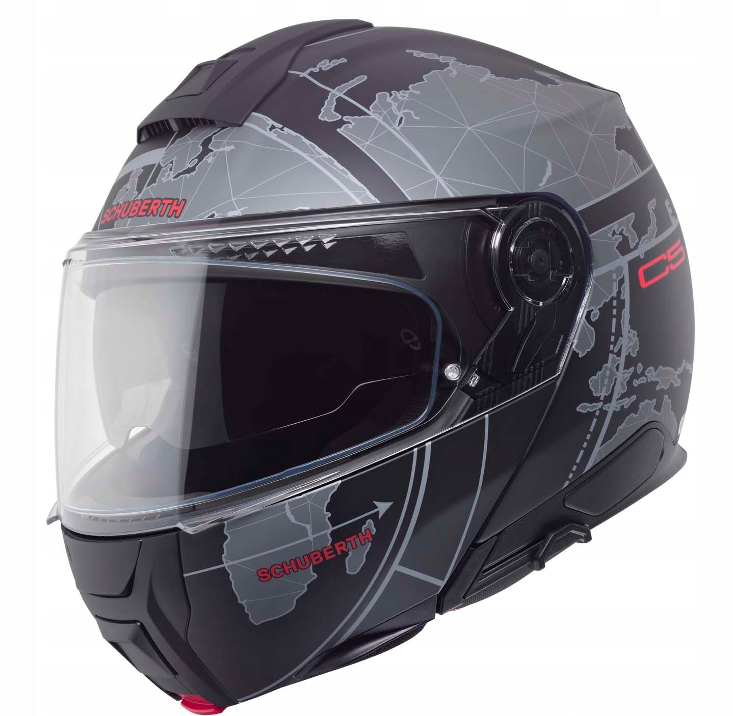 SCHUBERTH C5 Globe Black Jaw Motorcycle Helmet M
