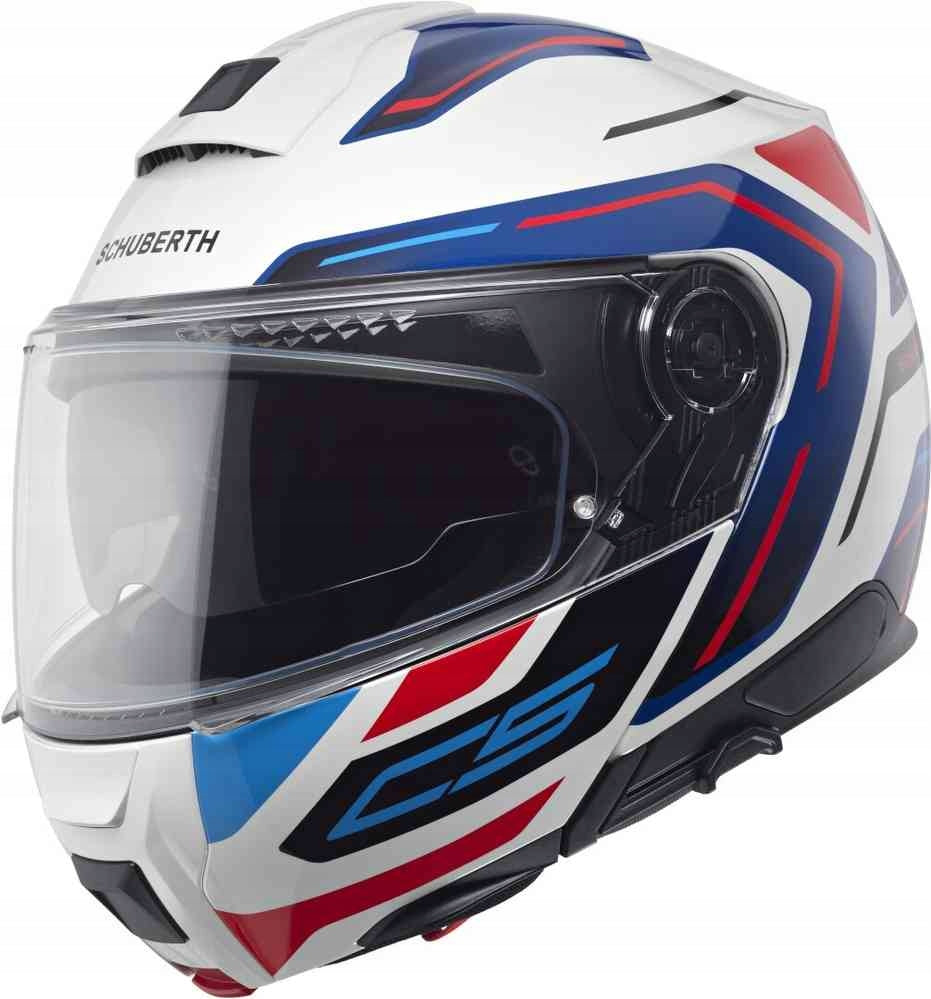 SCHUBERTH C5 OMEGA WHITE MOTORCYCLE HELMET JAW WHITE M