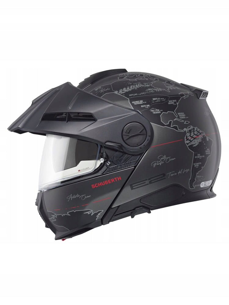 SCHUBERTH E2 ATLAS ANTHRACITE MOTORCYCLE HELMET JAW MODULAR GREY Manufacturer Schuberth