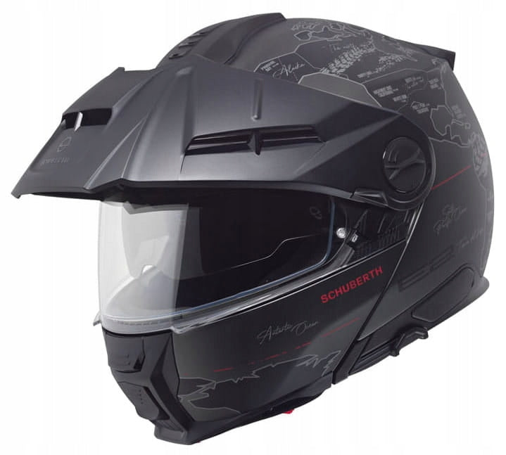 SCHUBERTH E2 ATLAS ANTHRACITE MOTORCYCLE HELMET JAW MODULAR GREY