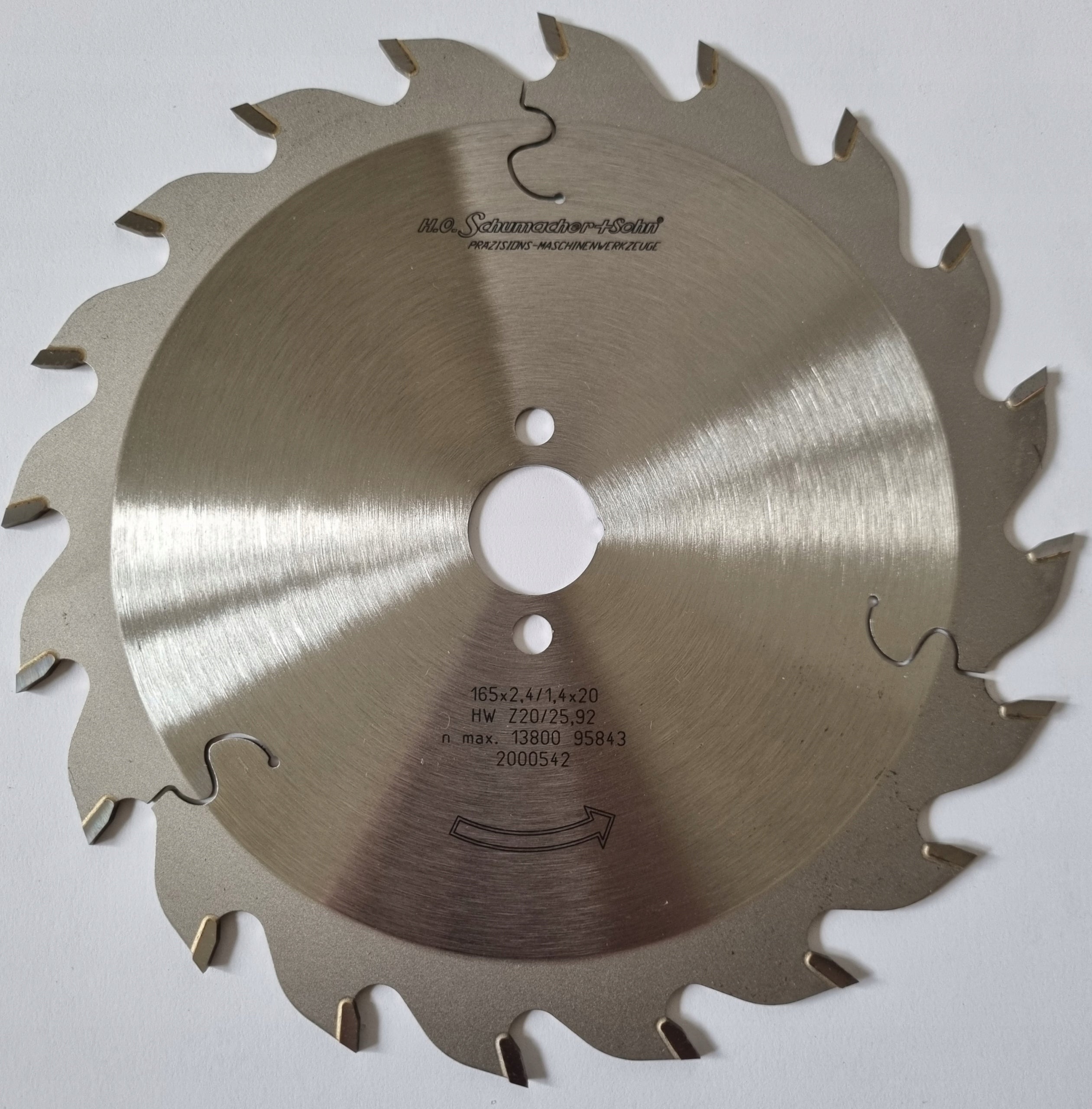 Holztrennscheibe 165 x 2,4/1,4 x 20 mm, Z-20 HO Schumacher+Sohn 
