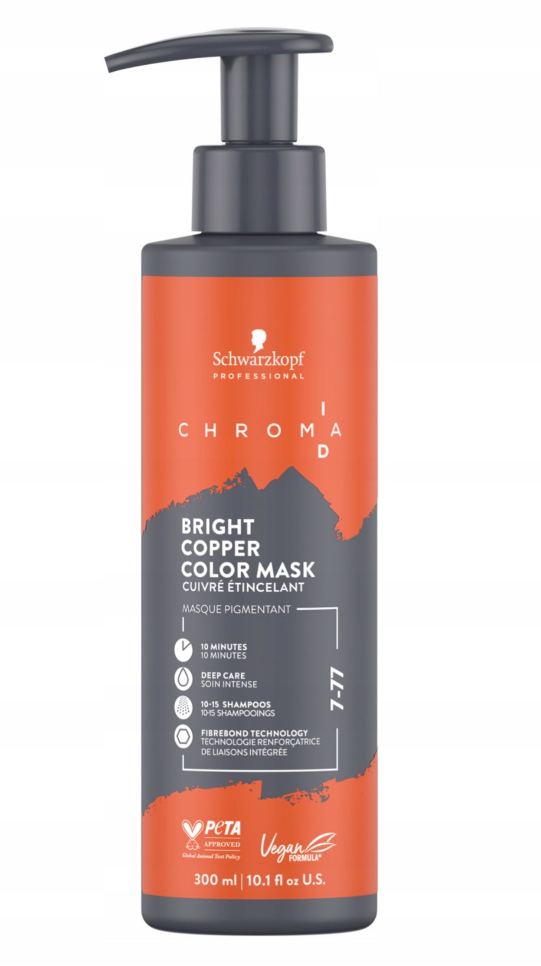 Halbtemporärer Farbstoff Schwarzkopf Igora Chroma Id Color 7-77, 500 ml 