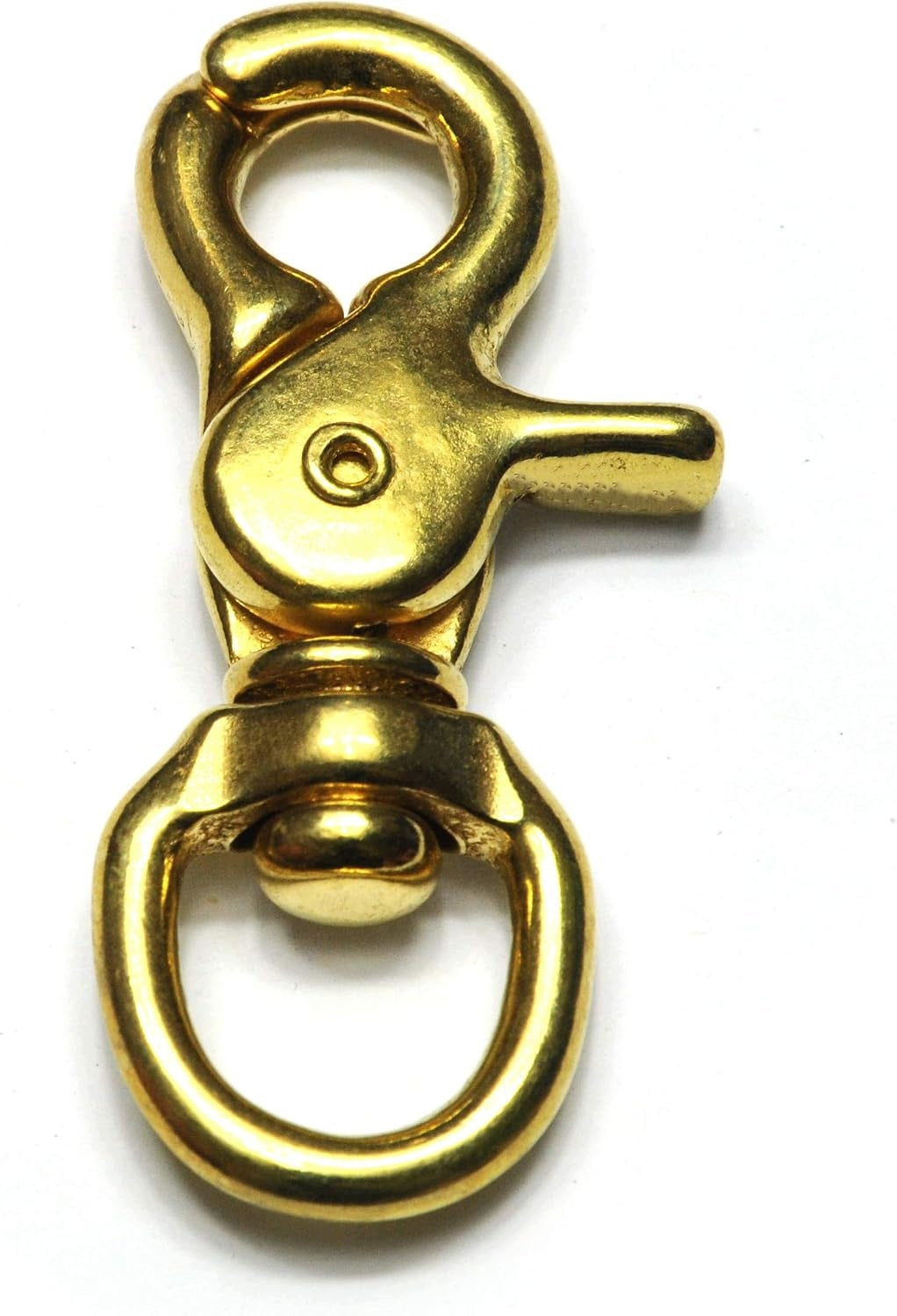 SCISSOR CARABINER BRASS SWIVEL JOINT STEEL 73MM 2 PCS Manufacturer code KARABIŃCZYK NOŻYCOWY MOSIĄDZ PRZEGUB OBR