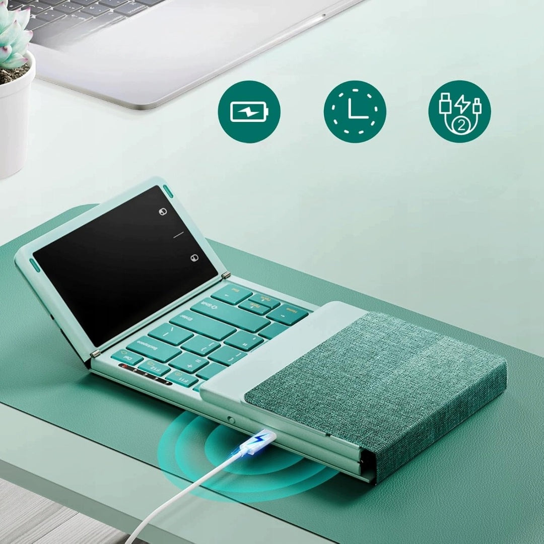 SCISSOR KEYBOARD FOLDABLE PORTABLE TOUCHPAD BLUETOOTH SEENDA KXW1 USB Packaging status original
