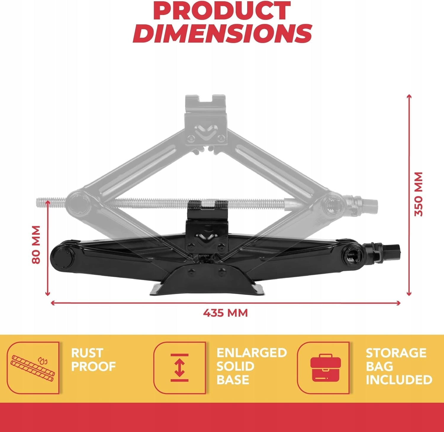 SCISSOR LIFT 1,5T SET FOR CAR KEY RATCHET SET Manufacturer code PODNOŚNIK NOŻYCOWY 1,5T ZESTAW DO AUTA
