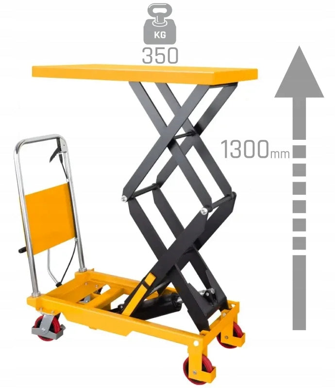 SCISSOR TROLLEY LIFT TABLE CORMAK TA3510 350KG LIFTING UP TO 1300MM