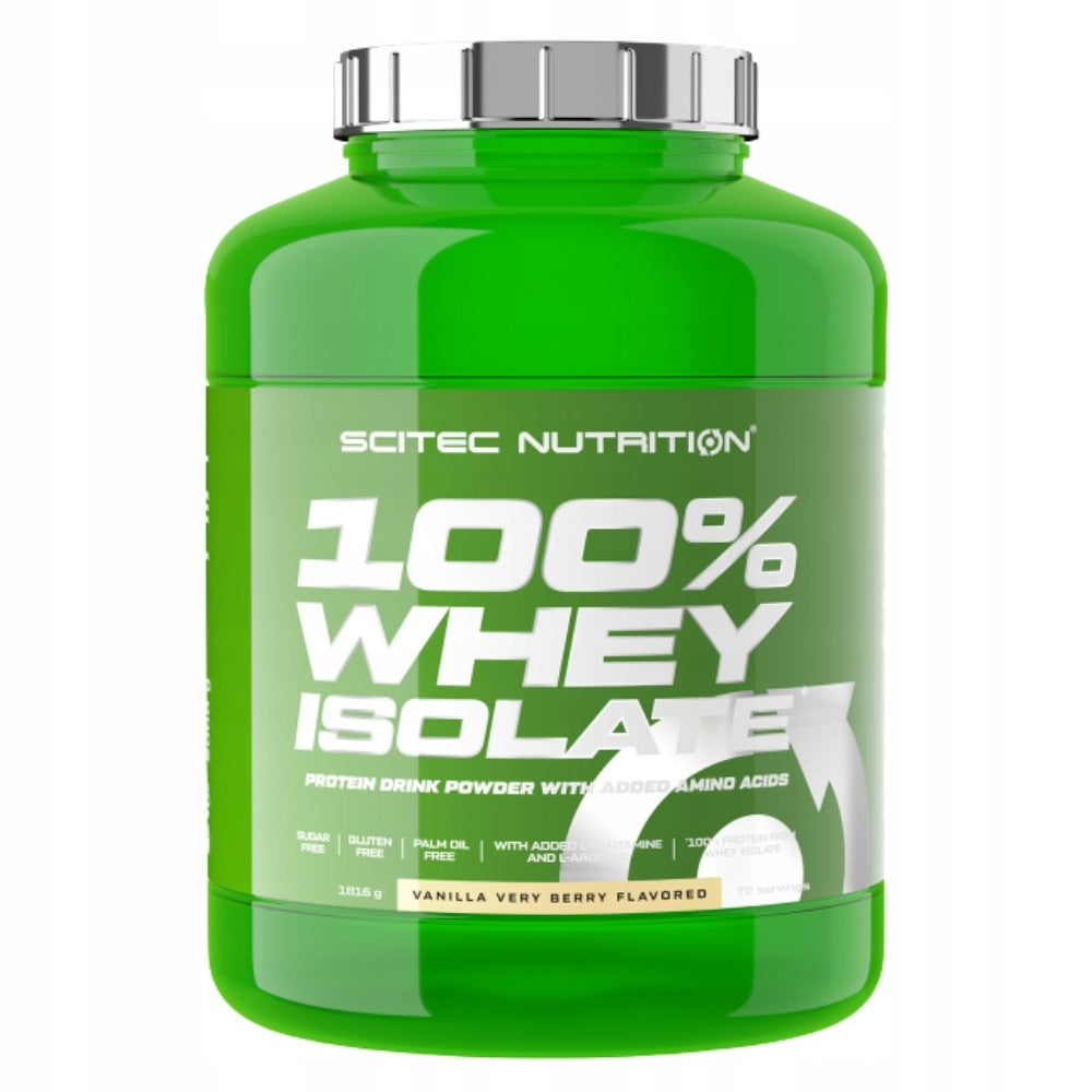 SCITEC 100% WHEY ISOLATE 1816 g MUSCLE MASS RECOVERY STRENGTH Expiration date at least six months from the date of purchase