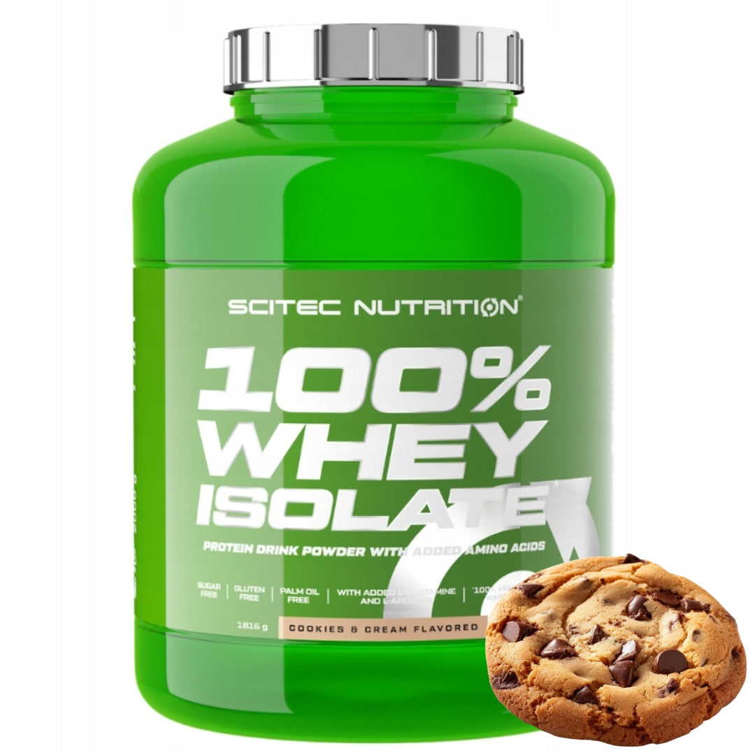 SCITEC 100% WHEY ISOLATE 1816G - COOKIE ISOLATE PROTEIN WPI WEIGHT INCREASE