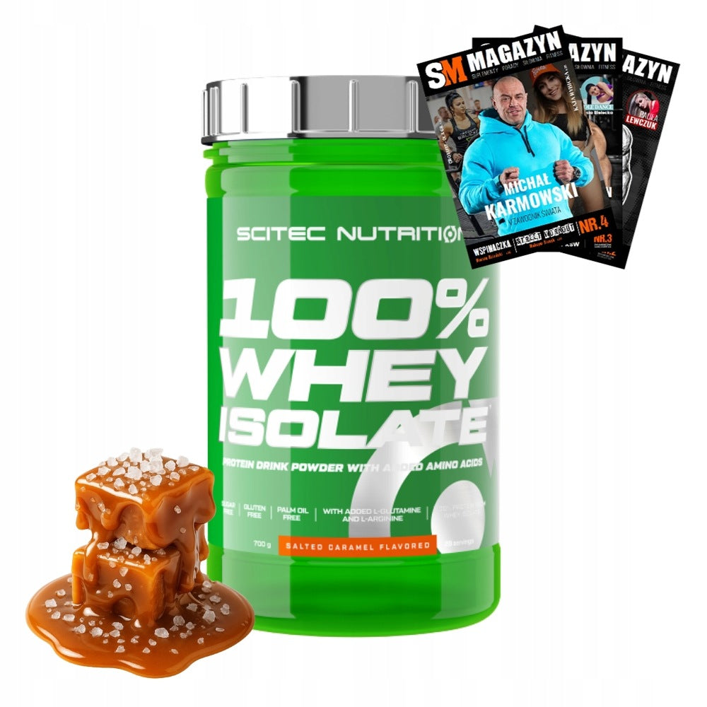 SCITEC 100% WHEY ISOLATE PROTEIN WPI FOR MUSCLE GROWTH AND BUILDING 700 g