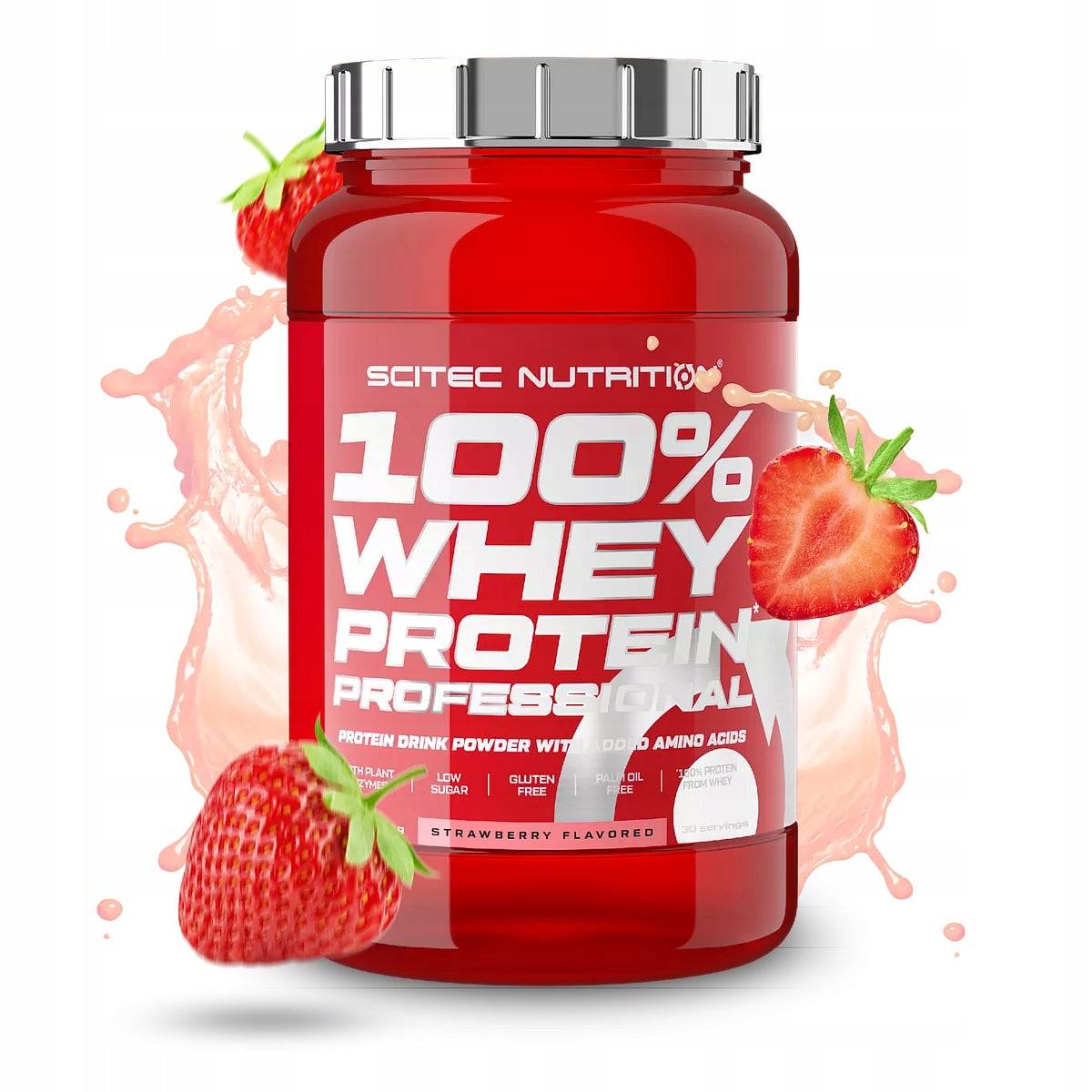 SCITEC 100% WHEY PROTEIN PROFESSIONAL 920G TASTE: STRAWBERRY