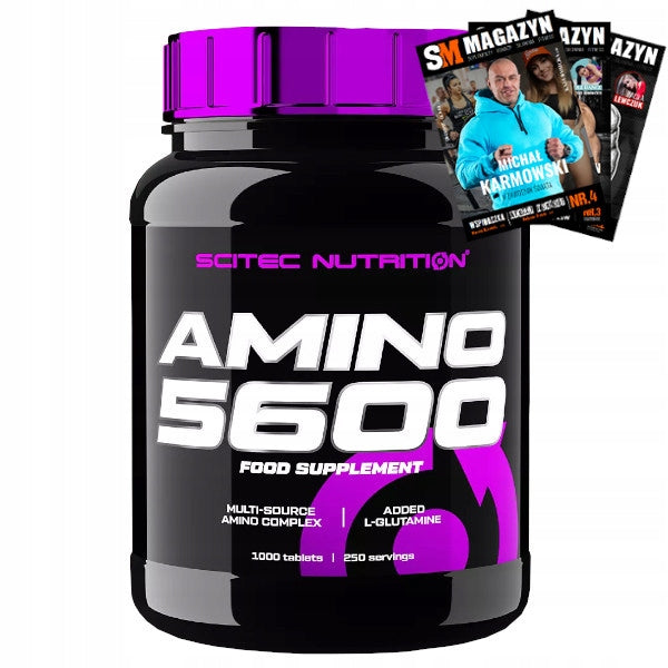 SCITEC AMINO 5600 AMINO ACIDS ENERGY POWER MUSCLES STRENGTH 1000 tabl