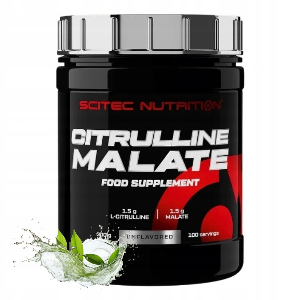 SCITEC CITRULLINE MALATE 300 g EFFICIENCY STIMULATION STRENGTH ENERGY