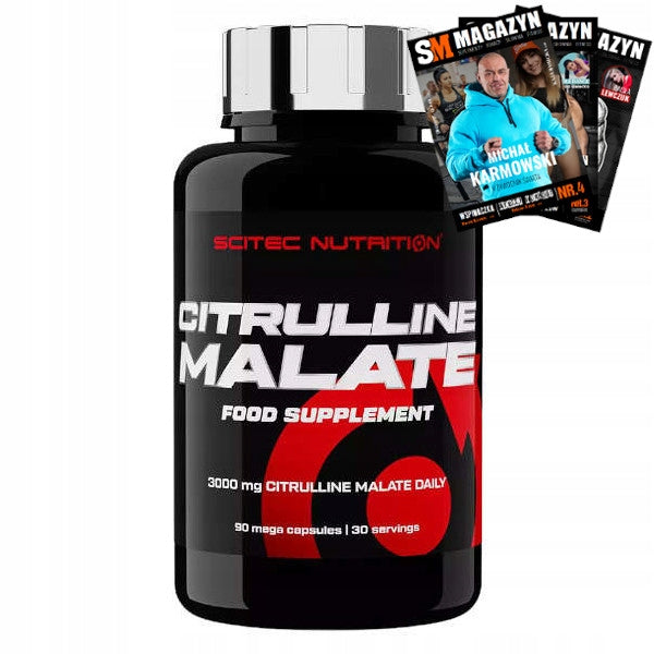 SCITEC CITRULLINE MALATE CITRULLINE AMINO ACIDS STRENGTH MUSCLE PUMP 90 caps