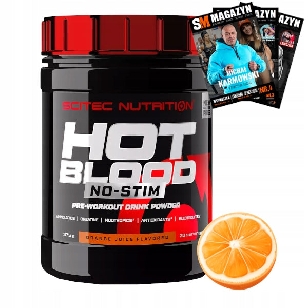 SCITEC HOT BLOOD NO-STIM 375g CREATINE MUSCLES