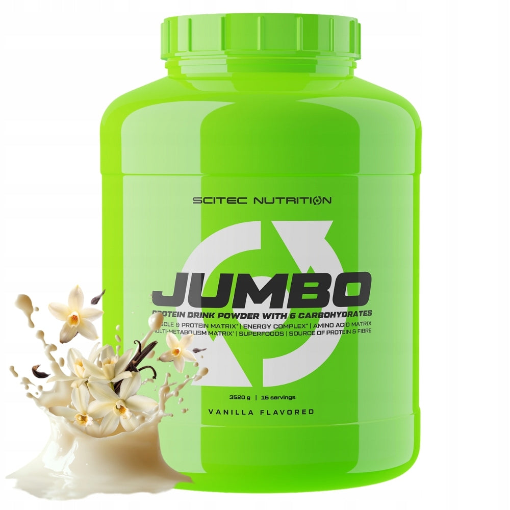SCITEC JUMBO 3520g GAINER WITH CREATINE FOR MUSCLE MASS DEVELOPMENT