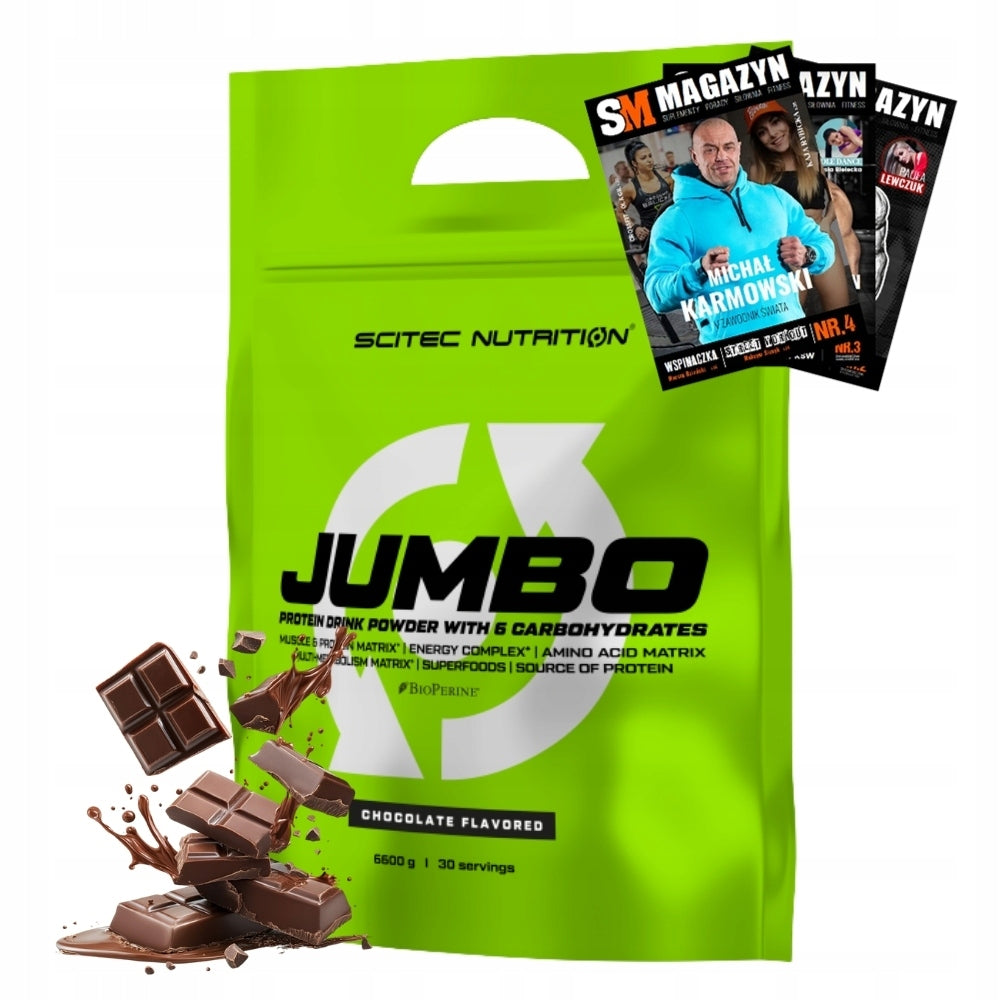 SCITEC JUMBO GAINER 6600g MUSCLE MASS PERFORMANCE