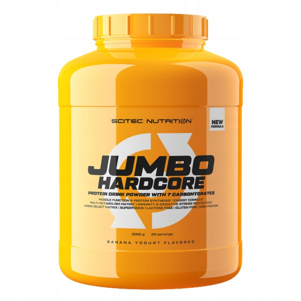 SCITEC JUMBO HARDCORE 3060 g GAINER PROTEIN WHEY BCAA WIT B6 C CREATINE Expiration date at least six months from the date of purchase