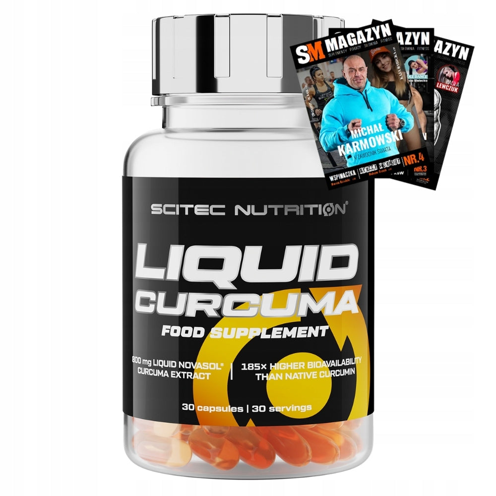 SCITEC LIQUID CURCUMA 30 KAPS- METABOLISM ANTI-OXIDATION DIGESTIVE RESISTANCE
