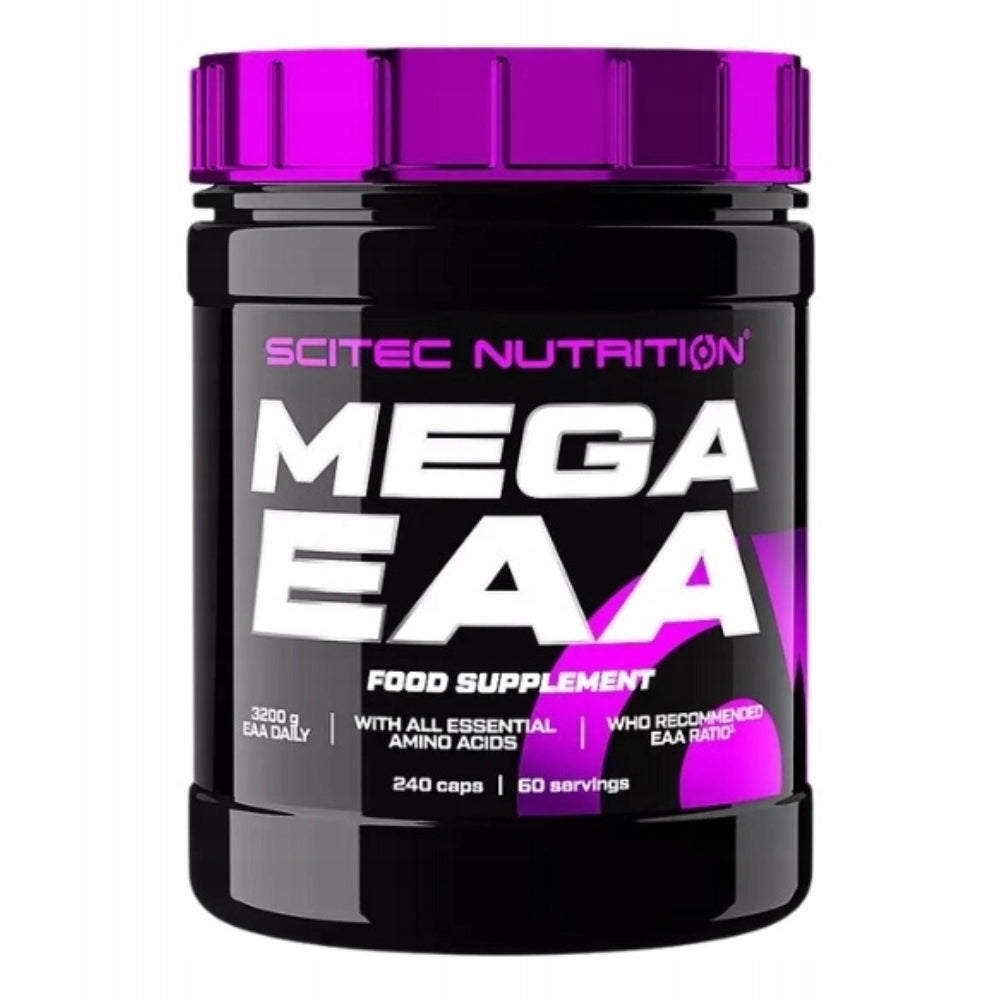 SCITEC MEGA EAA 240 CAPSULES – COMPREHENSIVE MUSCLE REGENERATION AND SUPPORT Expiration date at least six months from the date of purchase