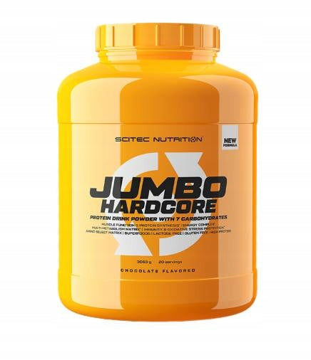 SCITEC NUTRITION JUMBO HARDCORE 3060G CHOCOLATE GAINER FOR MASS CARBOHYDRATES