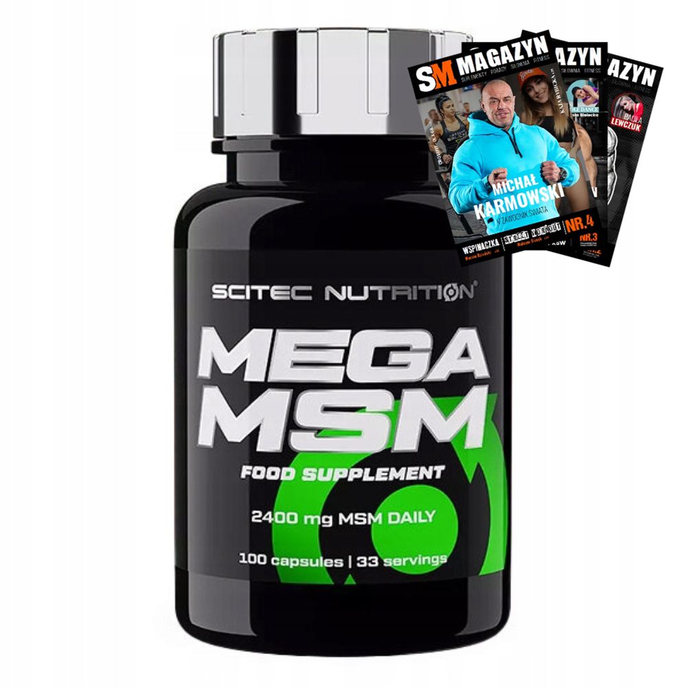 SCITEC NUTRITION MEGA MSM 100 kaps JOINT AND BONE PROTECTION, REGENERATION