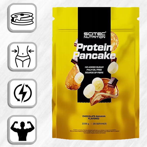 SCITEC PROTEIN PANCAKE PANCAKES 1036 G TASTE: CHOCOLATE - BANANA Manufacturer code 5999100026254